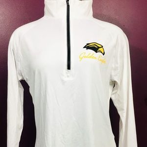 Golden Eagles White Color Quarter Zip Long Sleeve